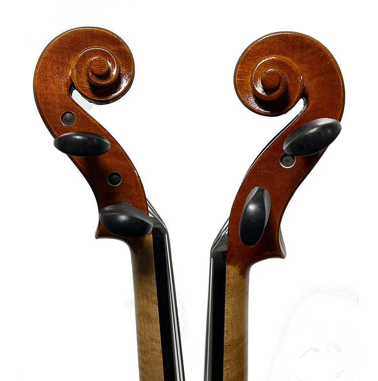 14寸中提琴棕色仿古琴头